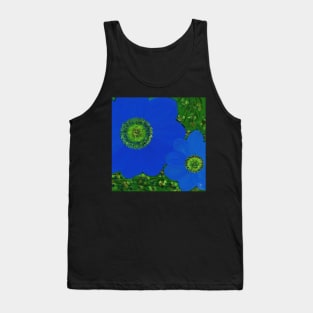 blue flowers Tank Top